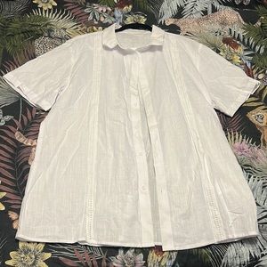 Cubavera Guayabera NWOT Large White Men’s